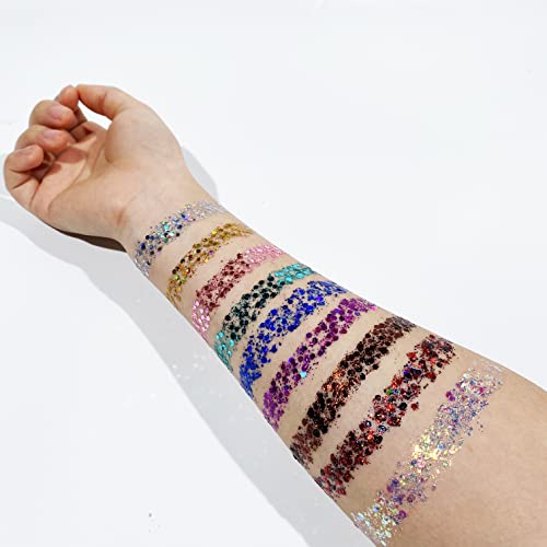 Holographic Chunky Body Glitter Gel - 9 Colors