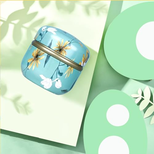 Body Powder Puff with Container - Soft Artificial Wool, Travel Case