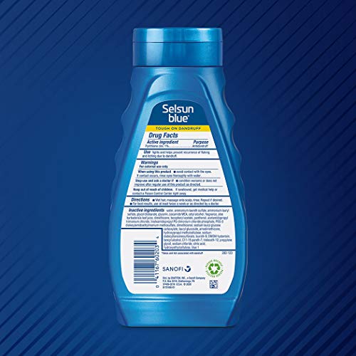 Selsun Blue Shampoo, 11 fl. oz., Itchy Dry Scalp | Anti-Dandruff | Extra-Hydrating Formula | Pyrithione Zinc 1% | Pack of 2