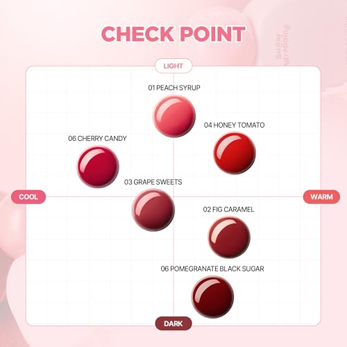 lilybyred Sugar Wrapping Tint Gloss, 0.21 oz. | Korean Glassy Lip Stain, Smooth Glaze Finish, Lightweight & Non-Sticky, No-Darkening Color Stay, Ceramide-Infused Lip Care (03 Grape Sweets)