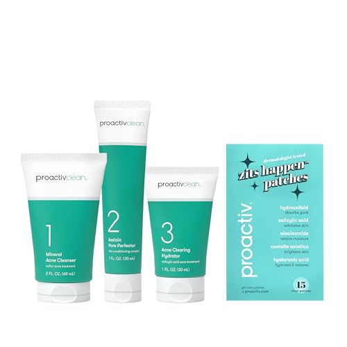Proactiv Clean 3-Step Acne Treatment Kit with Pimple Patches