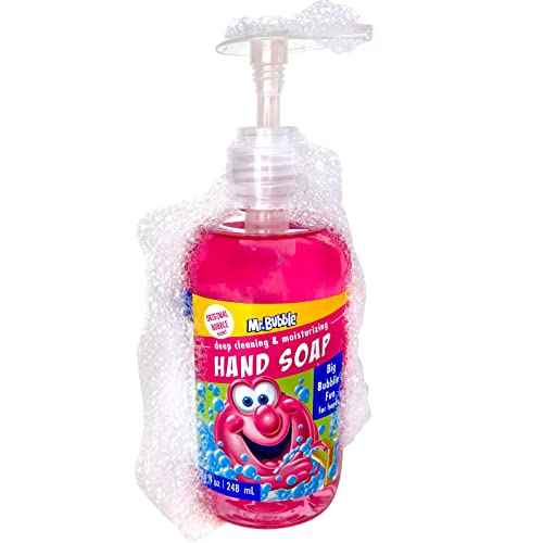 Mr. Bubble Kids Moisturizing Hand Soap, Gentle Sensitive Skin Formula Enriched with Nourishing Aloe Vera - Original Bubble Scent (Pack of 3 Bottles, 8.4 Fl Oz Each)
