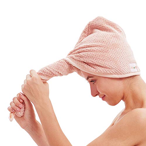 Microfiber Hair Towel Wrap 2-Pack Quick Dry Anti-Frizz