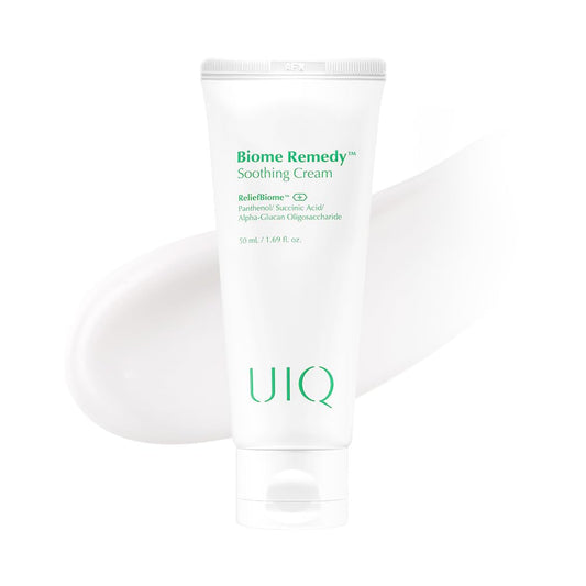 UIQ Biome Remedy Soothing Cream, Instant Soothing, Nourishing, Hydrating, Panthenol, Non Comedogenic, Hydrating daily facial moisturizer, Korean skincare 1.69 fl. oz. (50ml)