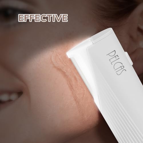 Electric Dermaplaning Tool for Face Off White - 3 Speeds LED Face Razor