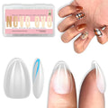 NOVO OVO Extra Short Almond Nail Tips - 224 pcs Full Cover Gel