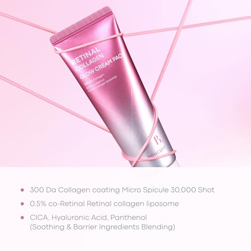 Retinal Collagen Glow Cream Pack 1.69 fl.oz / 50 ml | Nourishing & Hydrating Sleeping Mask
