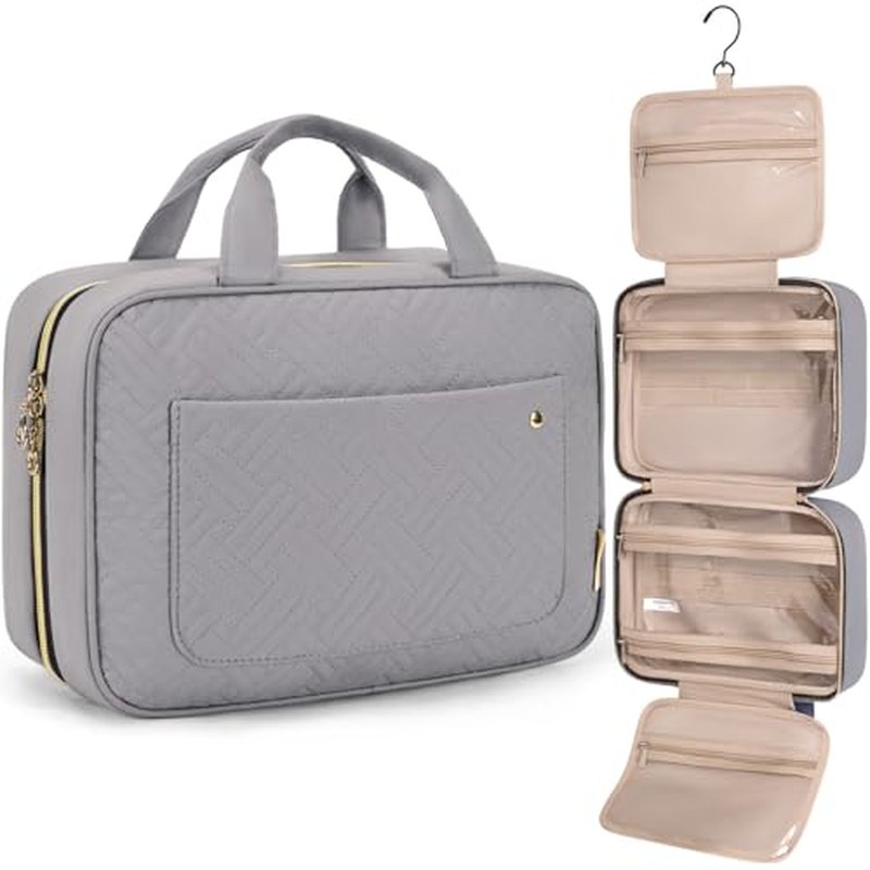 BAGSMART Toiletry Bag with Hanging Hook, Water-Resistant Organizer