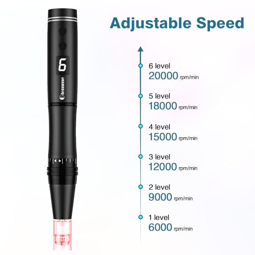 Microneedling Pen Derma Roller Pen for Hair Beard Face Skin care, Derma Pen Microneedle Stamp Pen for Women Men Home Use