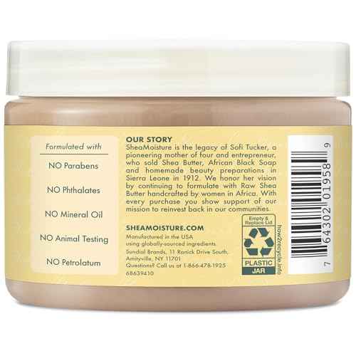 SheaMoisture Jamaican Black Castor Oil Treatment Masque ? Deep Conditioner Hair Treatment for Dry, Damaged Hair, 10 Oz