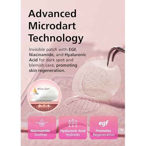 Easyderm Real Calming Patch Pimple Patches, Niacinamide, Hyaluronic Acid, EGF, K-Beauty Skincare | 10 Packs (60 Total) Micro Point length : 285¥ìm