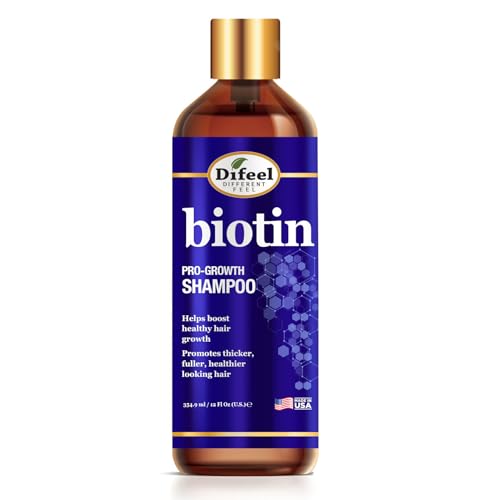 Difeel Pro-Growth Biotin Shampoo 12 oz - Strengthening Hair Loss & Thinning Hair