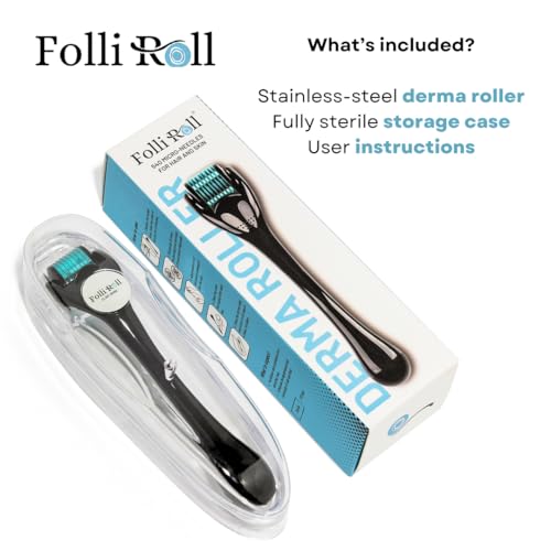 Derma Roller 0.3mm 540 Titanium Needles - Face & Scalp