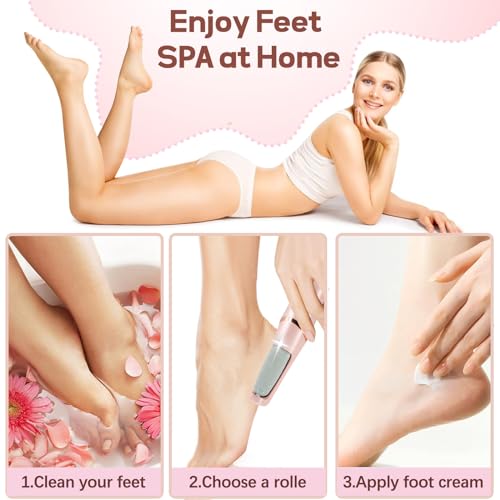 ZABOUL Electric Foot Callus Remover - Rechargeable Electronic Foot File
