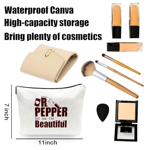 Funny Pepper Makeup Bag - Canvas Zipper Cosmetic Organizer