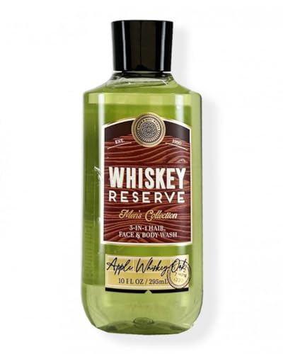 Bath & Body Works Whiskey & Reserve Bourbon Men's 3-IN-1 Hair & Body Wash 10 Oz. (Whiskey & Reserves)