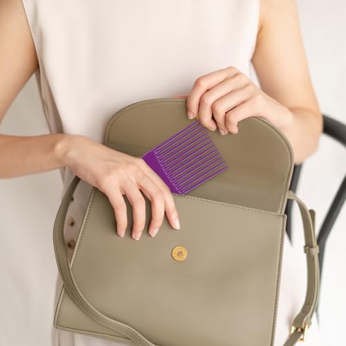 SIMPOR Wide Tooth Hair Pick Comb Set - Afro & Curly Hair (2 Pack)