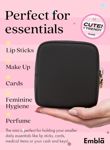 Embla Small Waterproof Makeup Bag - Cosmetic Pouch & Travel Organizer
