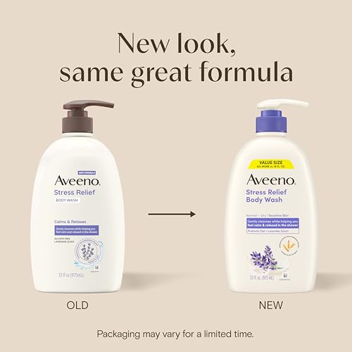 Aveeno Stress Relief Body Wash Lavender 33 fl oz