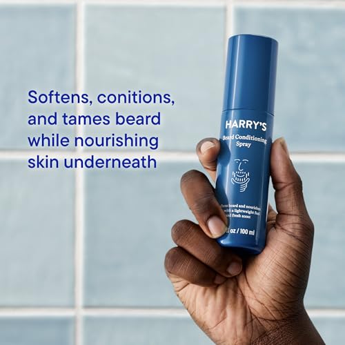 Harry's Beard Conditioning Spray made with Grapeseed and Jojoba Oil and Shea Butter, Softens Beard and Nourishes Skin, 3.4 FL OZ