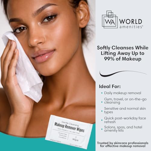 Makeup Remover Wipes - Alcohol Free with Vitamin E - 50 Count