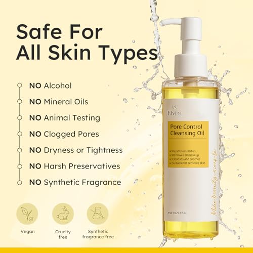 Elvira Jojoba Oil Cleansing Makeup Remover for Sensitive Skin