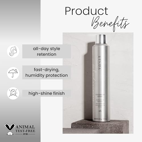Kenra Professional Platinum Finishing Spray 26 | Maximum Hold Hairspray | Fast-drying, Non-Flaking, Non-Drying | Humidity-Resistant |All-Day Style Retention |High-Shine Finish |All Hair Types