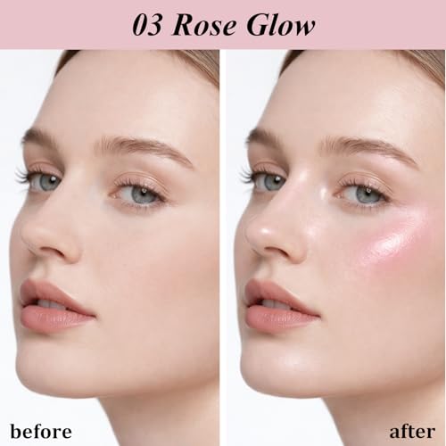 UCANBE Sparkle Bomb Baked Highlighter Powder - Rose Glow