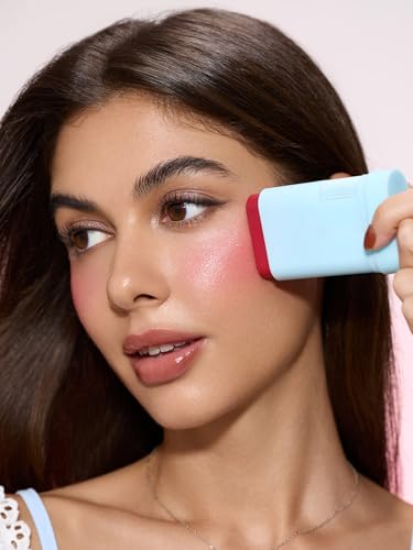 SHEGLAM Glass Glow Blush Stick - Waterproof Hydrating Cream Blush