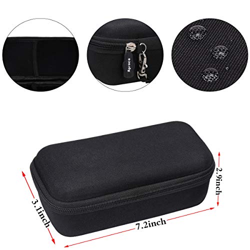 Aproca Case Compatible with Skull Shaver Pitbull Silver PRO SX5 Head and face Shaver, Portable Storage Bag for Accessories (Black-New)