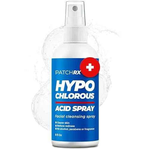 Hypochlorous Acid Spray for Face (8oz, Reduces Acne), Targets Bacteria - HOCL Facial Cleanser Acne Spray for Face, Body, Eczema, Pimples, Breakouts & Overall Skin Recovery (Reduces Redness)