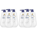 Dove Body Wash with Pump Deep Moisture for 24hr Lotion-Soft Skin Moisture Moisturizing Skin Cleanser with No Sulfates No Parabens,(Pack of 6)