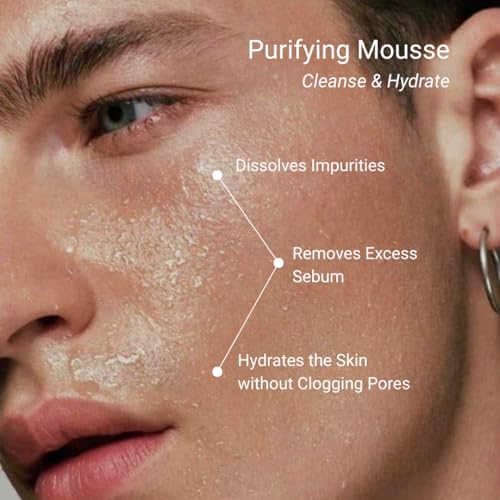 THAROS Men¡¯s Face Wash & Daily Facial Cleanser, Prevents Breakouts, Natural Anti-Aging Face Wash for Men, 6.4 fl.oz, Vegan, For Oily & Acne-Prone Skin