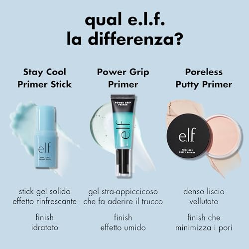e.l.f. Stay Cool Primer Stick, Hydrating Gel Primer Preps Skin For Makeup, Imparts A Cooling Feel, Infused With Aloe Water, Vegan & Cruelty-Free