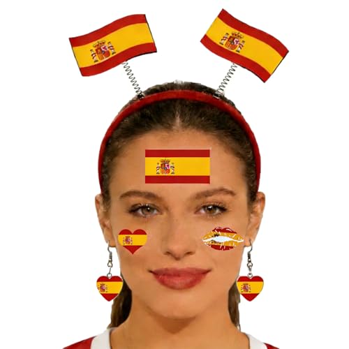 2026 World Cup Soccer Fan Accessories Set - Flag Headband, Earrings