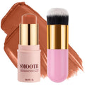 KIMIEYE Coral Orange Matte Blush Stick with Brush - 0.28oz