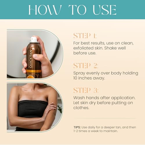 Body Drench QuickTan Instant Self Tanner Bronzing Spray, 6 oz