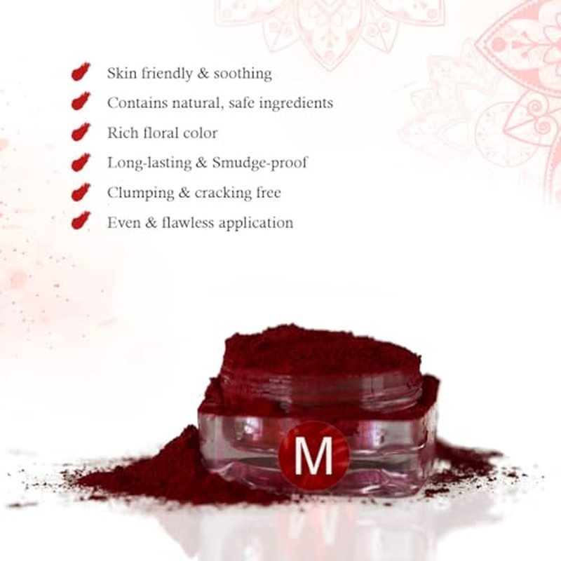 Keya Seth 100% Natural Sindoor Dust Maroon - 3g Pack of 2