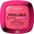 L'Oreal Paris Infallible Soft Matte Blush Confident Pink 0.31 Oz - Long-Lasting Waterproof Make-up