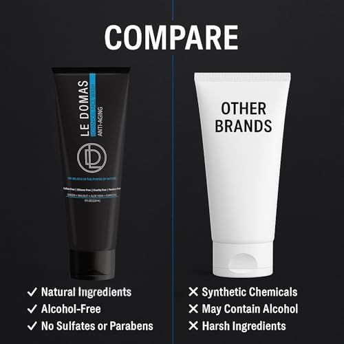 Botanical Face Wash with Ginger, Walnut, Aloe Vera & Charcoal ? Hydrating Facial Cleanser for Men & Women ? Sulfate Free, Gentle Skin Care Products & Face Wash for All Skin Types, 4 fl oz