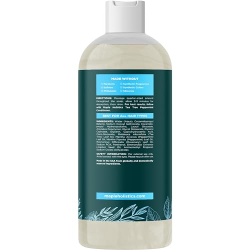 Rosemary Tea Tree Mint Shampoo for Dry Scalp