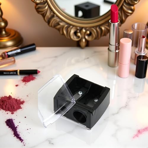 Mozff Dual Hole Cosmetic Pencil Sharpener for Eyeliner & Lip Liner