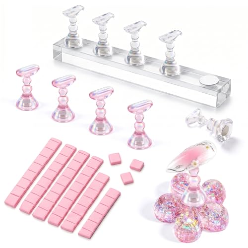 Makartt Magnetic Nail Stand Kit for Press-On Nails & Art