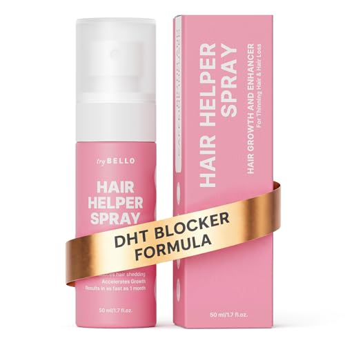 Trybello Hair Helper Spray - Biotin & Caffeine DHT Blocker Hair Growth Serum