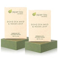 Aspen Kay Naturals Dead Sea Mud and Neem Soap - With Organic Shea Butter & Olive Oil. A Wonderful Neem Face Wash for all Skin Types. Handmade Soap - Made in USA. (2 pack)