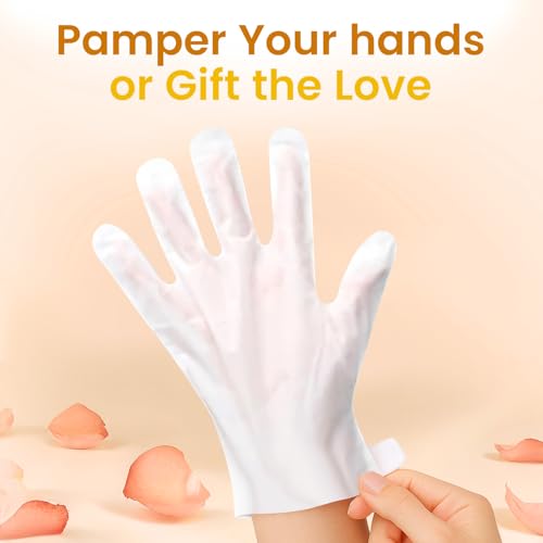 BLOOMORA Repairing Hand Mask Gloves for Dry Hands - Shea Butter (6 Pairs)