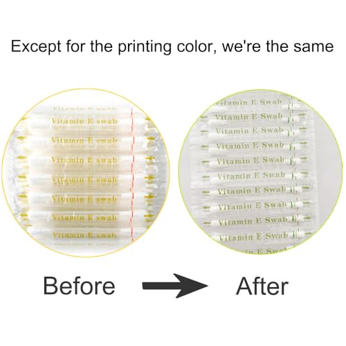 50pcs Disposable Vitamin E Lip Oil Swabs - Moisturizing Cotton Applicators