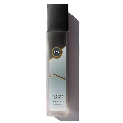 RBA Skincare's Purifying Cleanse to Remove Skin Impurities - With Black Amber and Activated Charcoal - Vegan Daily Face Cleanser - 4 fl oz