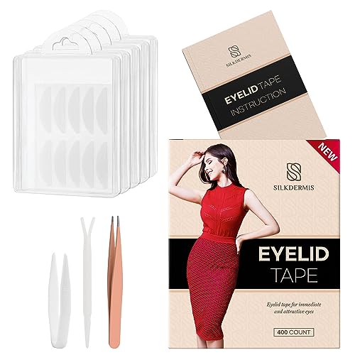 SILKDERMIS Eyelid Tape 400Pcs - Double Eyelid Lifter Strips