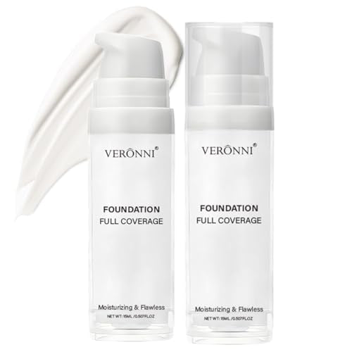 White Liquid Foundation – Full Coverage, Demi-Matte Finish